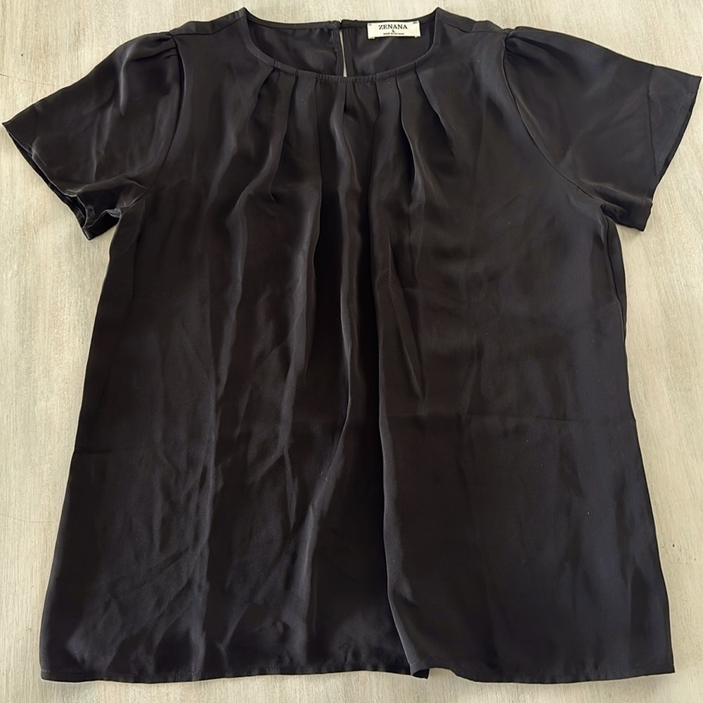 Zenana Women’s Short Sleeve Blouse